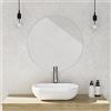 Baikal Specchio da bagno, varie forme e misure disponibili. Opzione con e senza LED. Stili che si adattano al bagno o a qualsiasi stanza della casa. 60 Specchio Rotondo