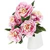 Flair Flower Bouquet di peonia artificiale, bouquet di fiori artificiali, bouquet di seta, peonia, peonia, peonia, peonia, bouquet di fiori, composizioni floreali, decorazione per matrimonio