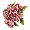 Flair Flower Bouquet di peonia artificiale, bouquet di fiori artificiali, bouquet di seta, peonia, peonia, peonia, peonia, bouquet di fiori, composizioni floreali, decorazione per matrimonio