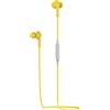 Pantone Cuffie Bluetooth Auricolari Passanuca In-Ear per Musica e Sport con Tasti Volume colore Giallo - PT-WE001Y