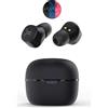 Wesc Cuffie Bluetooth Auricolari True Wireless In-Ear per Musica e Chiamate colore Nero - 41409