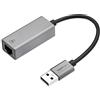 Amazon Basics Adattatore da USB C 3.0 a Gigabit Ethernet RJ45 in alluminio, Grigio, 5 x 2.11 x 1.5 cm