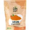 CIBO CRUDO crudo biologico vegan Curcuma in Polvere Bio Cruda, Turmeric Powder Raw Organic - 400gr - Biologica, 100% pura e naturale, Confezione Ermetica in Vetro, Etichette in Italiano