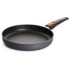 Woll Diamond Lite - Padella piatta induttiva, diametro 26 cm, altezza 5 cm, con manico rimovibile, adatta per tutti i piani cottura, in alluminio pressofuso, rivestimento antiaderente, resistente al