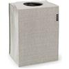 Brabantia - Borsa per Bucato - Pratico Coperchio Apertura Quick-drop - Salvaspazio - Ampio Volume - Facile da Svuotare - Grande Apertura - Risparmio di Tempo - Grey - 55 Litri