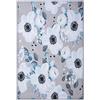 DRW Quadro rettangolare di tela stampata di foglie e fiori con cornice bianca 80 x 4 x 120 cm