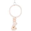 TRIXIE Rope Ring with Wooden Bead, 19 cm, Pack of 4