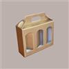 LUCGEL 10 Pz Scatola Astuccio Porta 3 Vasetti Salse Creme in Cartoncino Seta Oro 190x60H150mm