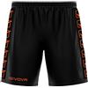 GIVOVA Pantaloncino Poly Band Nero/Arancio Fluo