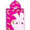 Rayson Asciugamano Bambini Bambino Microfibra Telo Bambini Poncho Bagno Asciugamano Mantello Spiaggia per Ragazze Ragazzi(Coniglio)