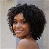 IFLY Short Afro Kinky Curly Wig 8 Inch Parrucche Donna Capelli Umani Brasiliani Naturali Veri Ricci Short Afro Human Hair Wigs No Lace Wear and Go Wigs 150% Density Natural Black Color