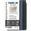 Canson Professional Book, Carta Aquarelle, Grana fine, 300g/m², Taccuino Spiralato, A5-14 -8x21cm, Bianco naturale, 20 fogli