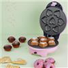 Ⓜ️🔵🔵🔵 Weasy KID400 - Piastra rosa per dolcetti con 4 stampi differenti intercambiabili (donut, waffle, cupcakes o muffin)