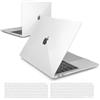 iNeseon Custodia Compatibile con 2021 2020 2019 2018 MacBook Air 13 Retina (A2337 M1/ A2179/ A1932), Cover Rigida Case e Copertura Tastiera per MacBook Air 13 Pollici, Cristallo Trasparente