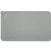 SZXMDKH Tappetini Sottociotola per Cani e Gatti, Tappetino Silicone Antiscivolo per Cane sotto Ciotola con Bordo Rialzat, Impermeabile, 48x30cm Grigio