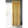 Eurofirany PIERRE Tenda in Velluto con Fettuccia Arricciatenda - 1 Pz. Tenda Termica Isolante in Velluto, Opaca, Oscurante, Per cameretta, Soggiorno, 140x300 cm, Giallo Senape