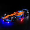 GEAMENT Set di Luci LED Compatibile Con LEGO Monoposto McLaren Formula 1 F1 - Kit Di Illuminazione per Technic 42141 Modello da Costruire (Modello di mattoncini non incluso)