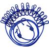 TRIXES Fili Stendibiancheria/Corda del Bucato da Viaggio con 12 Mollette 180 cm - Per Uso in Vacanza, Esterno, Campeggio e Viaggi - Flessible/Elastico - Compatta - Blu