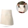 Grembiule corto con tasche personalizzato Chicory personalizzate o neutre