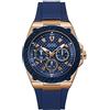 GUESS Men's Legacy 45mm Blue Silicone Band Steel Case Quartz Watch W1049G2