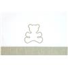 Fior Di Coccole Set 3 Pz Lenzuolino Fior Di Coccole Culla Orsetto Personalizzabile Beige Ecru