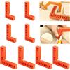 yufana 8 Pz Piastre di Posizionamento 90 Gradi,Morsetto di Posizionamento a 90°Squadra di Posizionamento 90°,Tipo L Morsetti ad angolo retto Utensile Morsetto ad Angolo Retto Tipo L in Plastica,per Falegnami