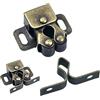 Natuce 12PCS Cattura Della Porta, Doppio Rullo Strong Hold Armadio Porta, Doppio Roller Catture Porta Armadio Porta Fermo Hardware Utensili da Cucina di Casa (Marrone)