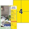 Avery Zweckform Avery Universal Labels, Yellow 105x148mm
