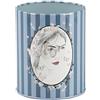 Viquel - Vaso portamatite blu rotondo in metallo motivo ragazza farfalle e libellula 701732-01