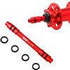 MUQZI Adattatore QR per Bicicletta da 12 a 9 mm, Adattatore per mozzo Ruota Anteriore da 135 mm, a sgancio rapido per Mountain Bike, Rosso