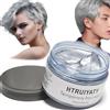 HTRUIYATY Cera per Capelli di Colore Grigio, Modellamento Temporaneo di Una Volta Tinture per Capelli Naturali di Colore, Crema Acconciatura Temporanea, Cera Styling per Party, Cosplay, Party (Grigio)