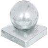 Alberts GAH-Alberts 205867 Copripalo per pali in legno, Acciaio, 90 x 90 mm, 6 pz