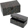 DRW Set di 2 scatole rettangolari in Legno MDF e Tela Poliestere con Disegni 30x18x15cm e 24x14x12cm, Multicolore, estandar