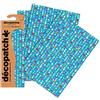 décopatch Decopatch C410O - 1 BUSTA da 3 fogli di carta stampata 30x40 cm, Tiny hearts