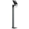 Steinel Lampada da giardino a LED XSolar GL-S antracite | lampada solare regolabile in altezza, rilevatore di movimento, luce notturna