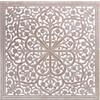DRW Pala Quadrata in Legno MDF Traforato in Naturale, 90 x 1,7 x 90 cm