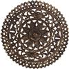 DRW Pala Rotonda in Legno MDF Traforato in Marrone 60 x 2 cm, Multicolore, estandar