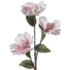 DRW Set di 6 Rami con 3 Fiori in Gomma Eva e Carta Bianca e Rosa 86 cm, Multicolore, estandar