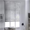 MADECOSTORE Tenda a rullo con motivo floreale, colore: grigio chiaro, 49 x 190 cm