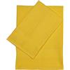 CA' D'ORO Nido d'ape Coppia Asciugamani da bagno, Asciugamani in Cotone Piquè, Set 2 Asciugamani, Viso (60 x 110 cm) + Ospite (60 x 40 cm) (GIALLO)
