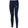 Joma Leggings Lunghi Eco Championship-Donna Pantaloni Sportivi, Blu Navy/Arancione Fluo, XL