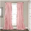 Lush Decor Window Curtain Panel Pair Reyna-Coppia di Tende a Pannello, Poliestere, Rosa, W 54 x L 84 (1 Panels)