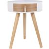 HOME DECO FACTORY MESA C/CAJÓN D.35 H.46,5 CM BL