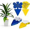 FANXIYA 48 Pezzi Tavole Gialle e Blu Plant Flycatcher Innestabile Trappole per Piante, Perfetto Contro i Parassiti, tripidi, Afidi e Mosche Bianche in Giardino e sul Balcone (Giallo+Blu)