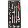 FISCHER DAREX 'FISCHER Darex 810900 modulo portaoggetti con chiave a cricchetto 1/2 , Bussole 1/2 e accessori 1/2, Nero