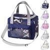 jiuzcare Borsa Termica Pranzo 9L Borsa Frigo Piccola Pranzo Ufficio Borsa Termica Porta Pranzo Portatile per Uomo et Donna, Lavoro, Scuola, Viaggi, Campeggio, All'Aperto et Picnic, Marina