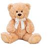 Lifestyle & More Orsetto di peluche marrone con fiocco 56 cm grande orso di peluche morbido e vellutato