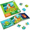 BBLIKE Puzzle Magnetici Bambini 2-5 Anni - Giochi Educativi Montessori per Bambini di 3 4 Anni, Giocattoli da Viaggio per Attività in Aereo e Auto, Regali Compleanno per Bambine (Animale）