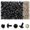 TOAOB THE ONE AND ONLY BABY TOAOB 150 Pezzi Occhi di Sicurezza per Amigurumis con Rondelle 14 mm Nero Plastica Occhietti per Bambole Creazione Animale all'Uncinetto Pupazzi Creazione Artigianato Lavoretti