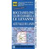 CARTA. MONTI Carta n. 103 Rocciamelone, Uja di Ciamarella, le Levanne 1:25.000. Carta dei sentieri e dei rifugi. Serie monti